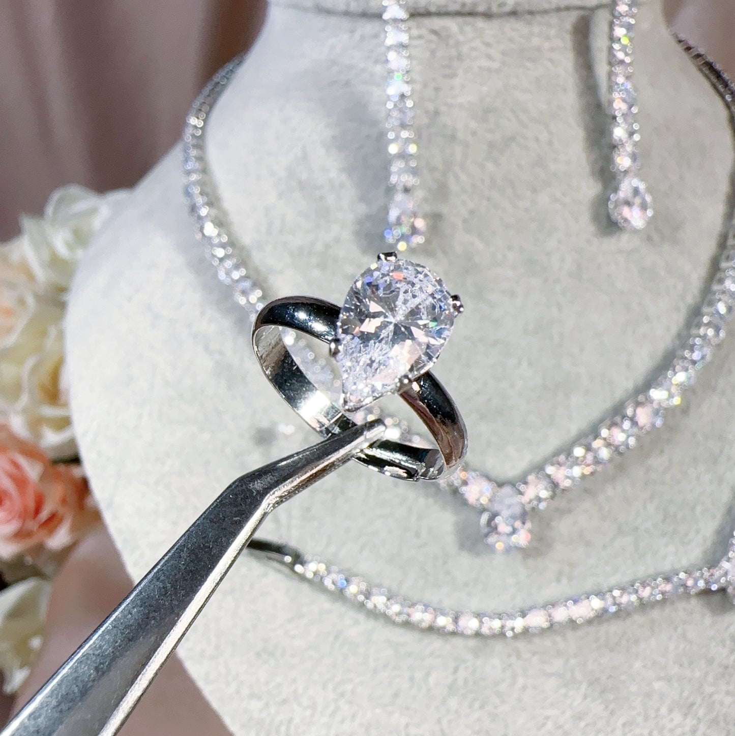 #23282005 Four Piece Cubic Zirconia Jewelry Sets