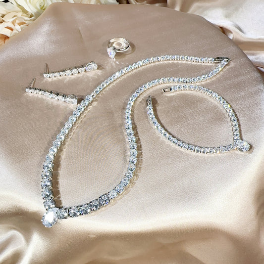 #23282005 Four Piece Cubic Zirconia Jewelry Sets