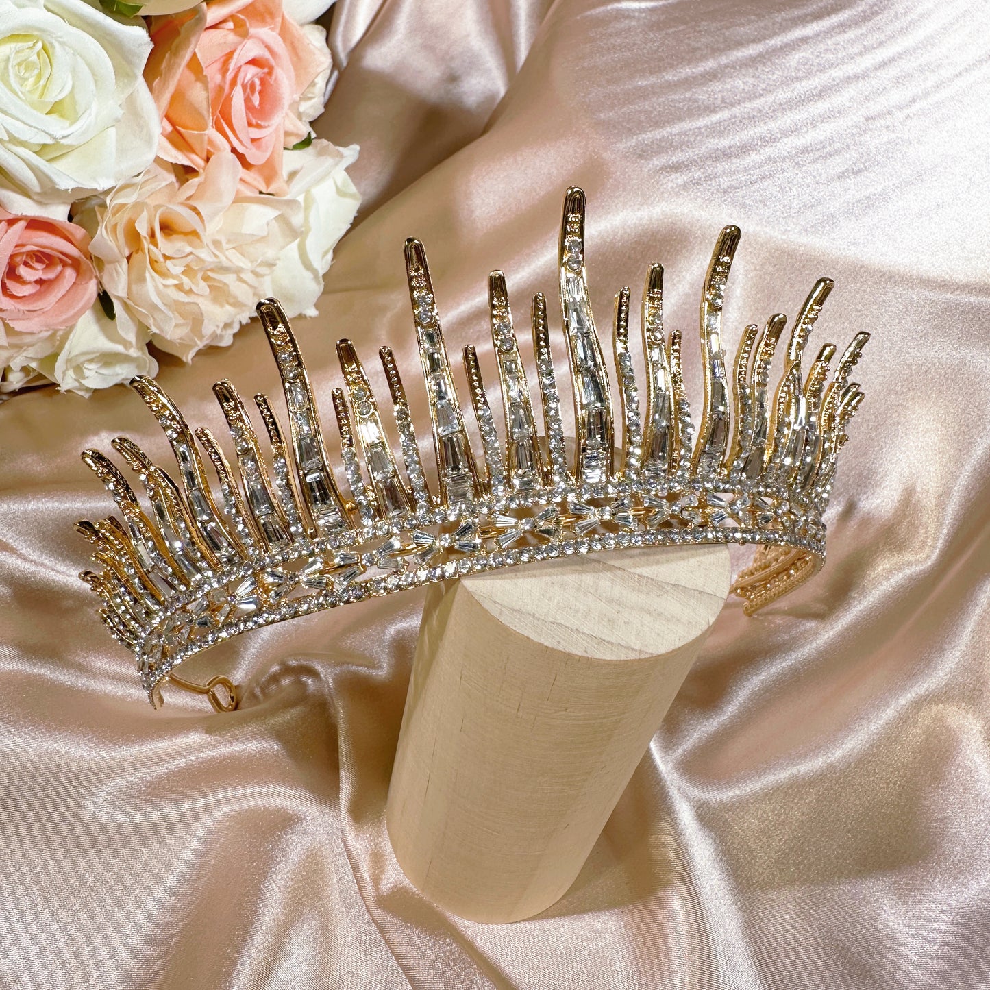 23292858 Royal Style Tiara for Wedding, Party, Birthday available Silver & Gold
