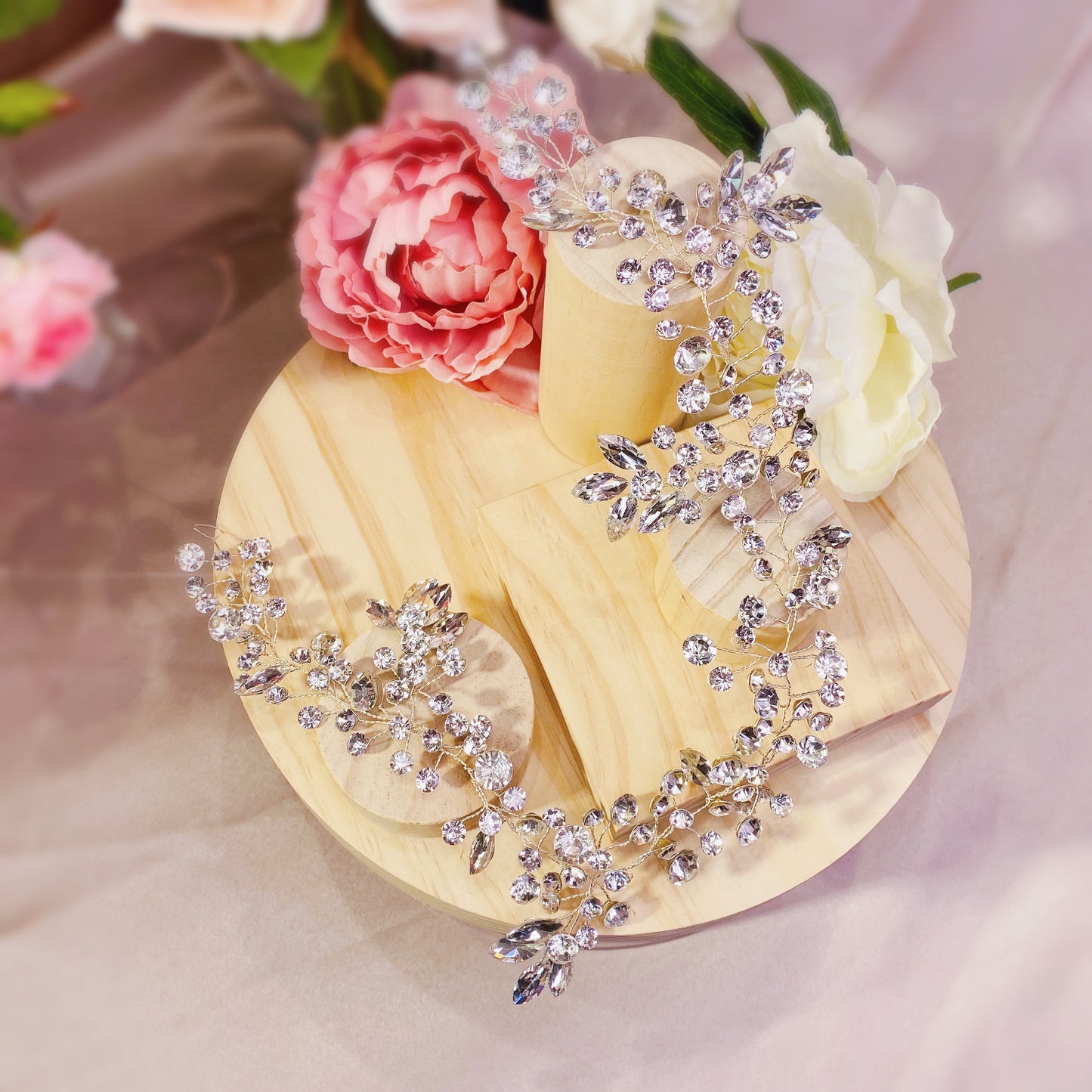 #12419046 Rhinestones Headband 43cm*6cm