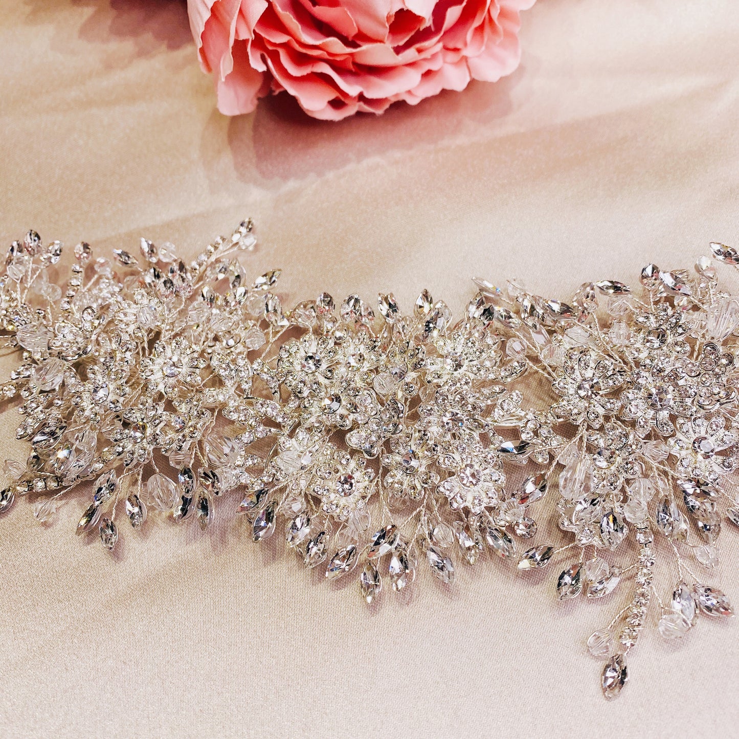 #13412024 Rhinestone Hairpiece 33cm*8cm