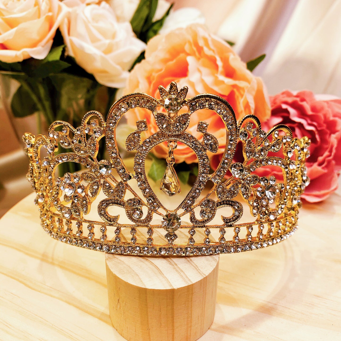 #04438026 Rhinestones Tiara (Golden, Silver)