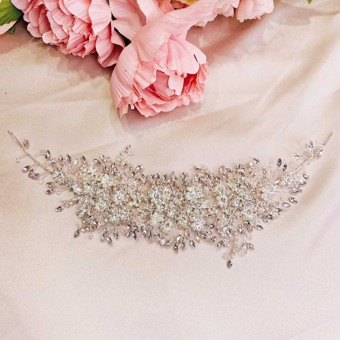 #13412024 Rhinestone Hairpiece 33cm*8cm