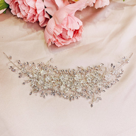 #13412024 Rhinestone Hairpiece 33cm*8cm