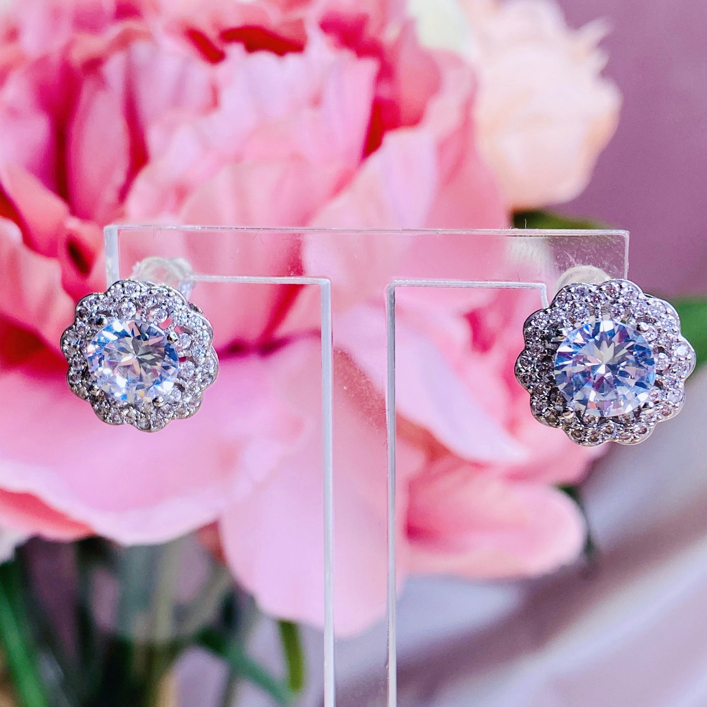 #06538104 Cubic Zirconia Earring (Silver, Rose Gold)