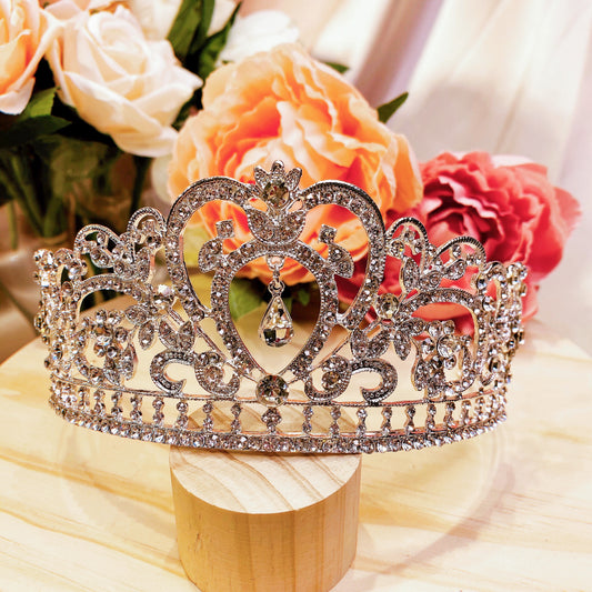 #04438026 Rhinestones Tiara (Golden, Silver)