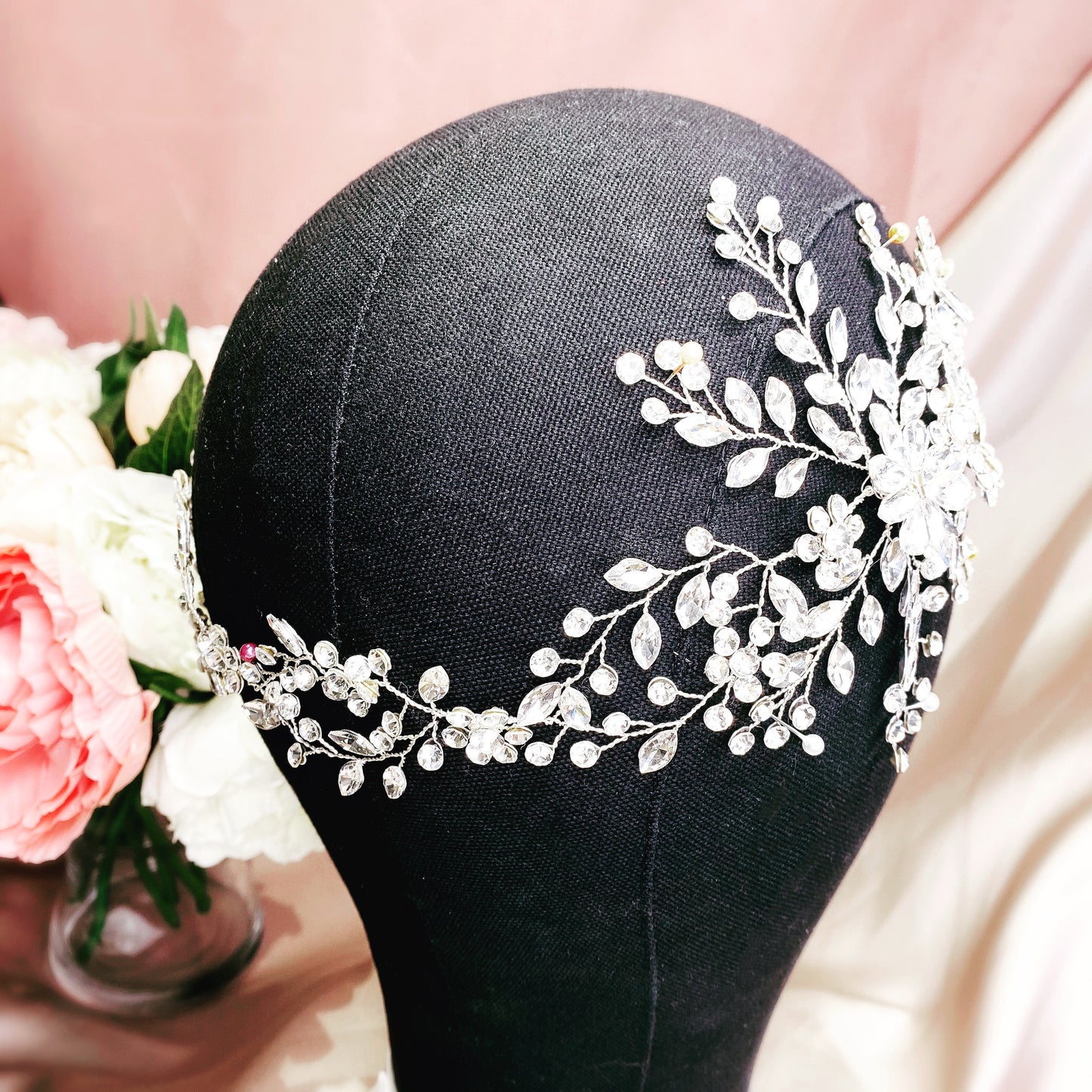 #07419050 Rhinestone Long headband
