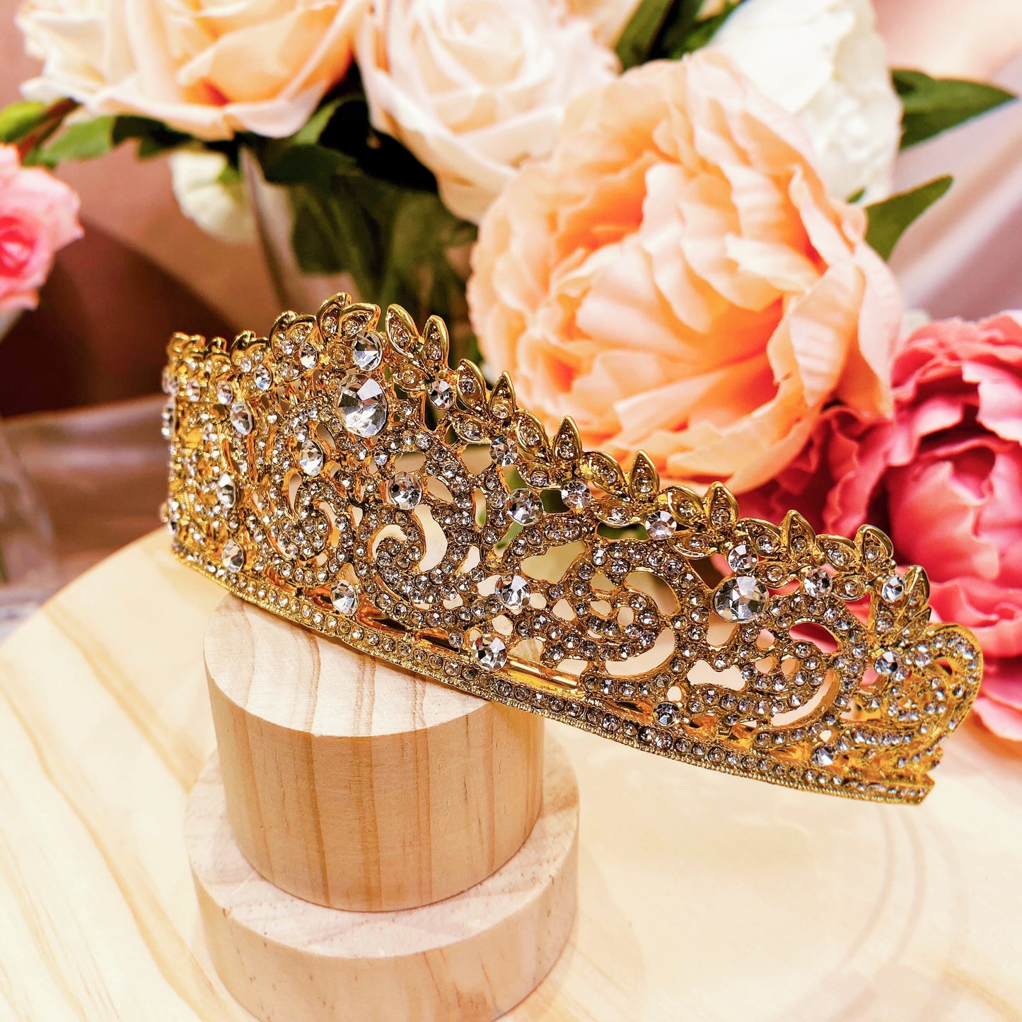 #04438027 Rhinestones Tiara (Silver, Golden)