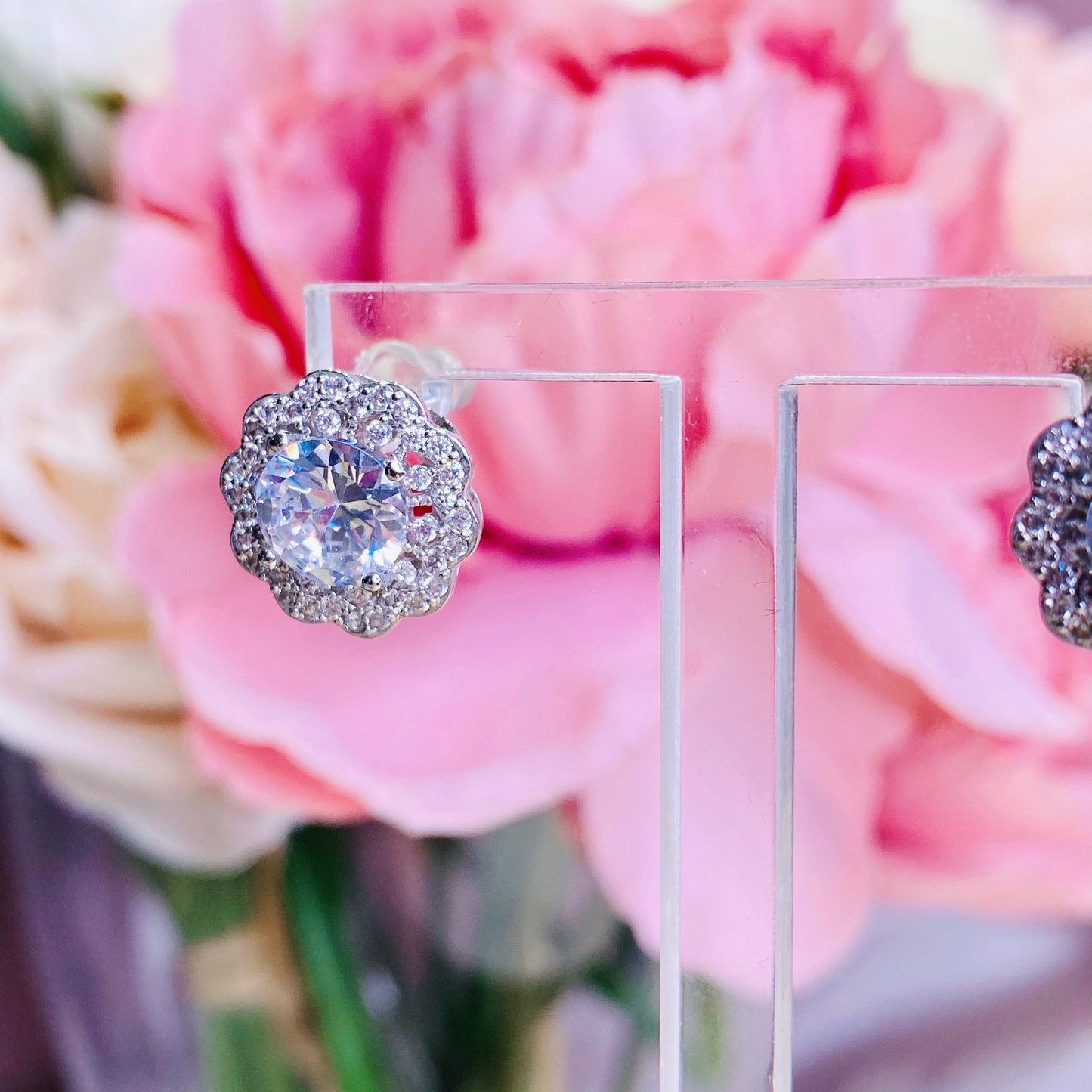 #06538104 Cubic Zirconia Earring (Silver, Rose Gold)
