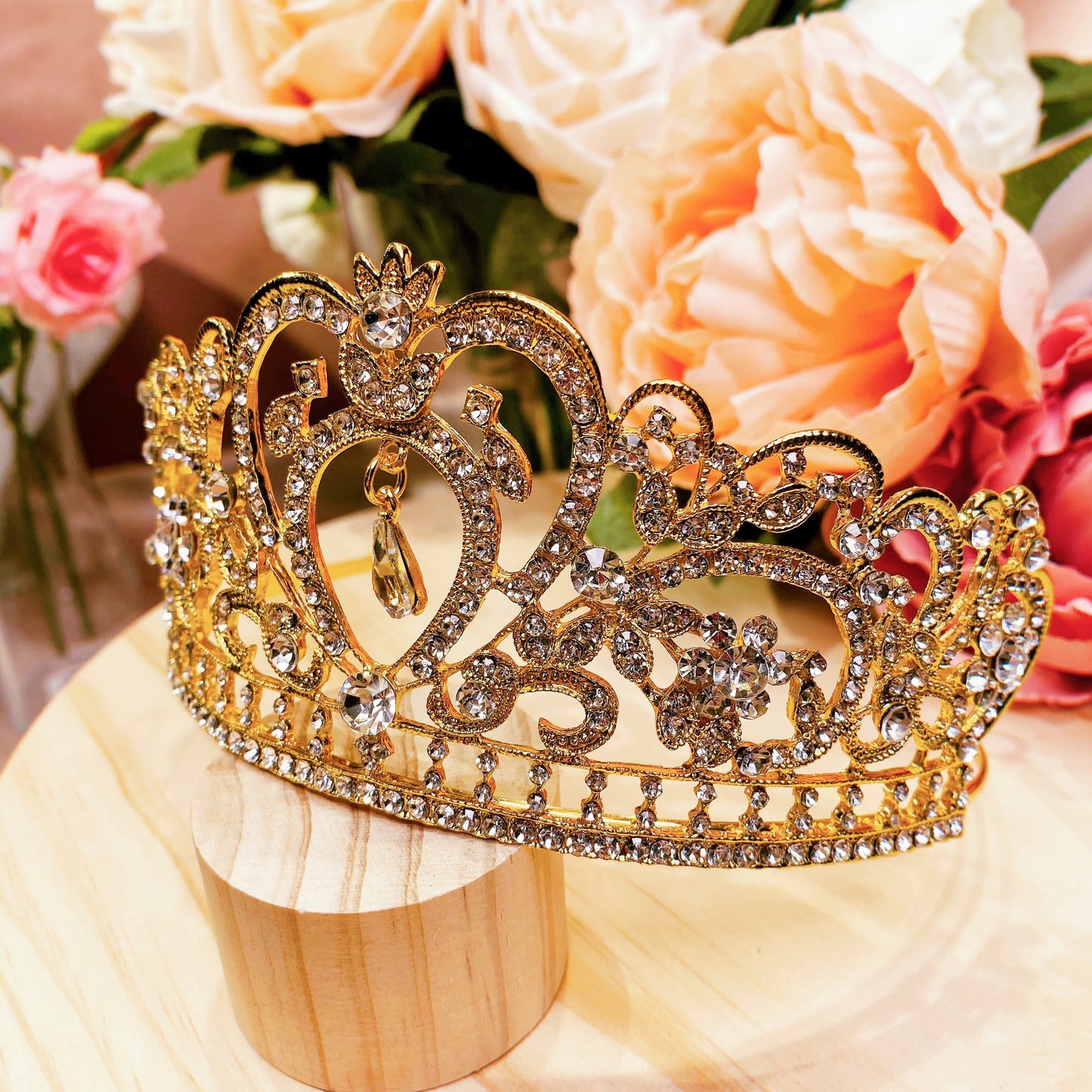 #04438026 Rhinestones Tiara (Golden, Silver)