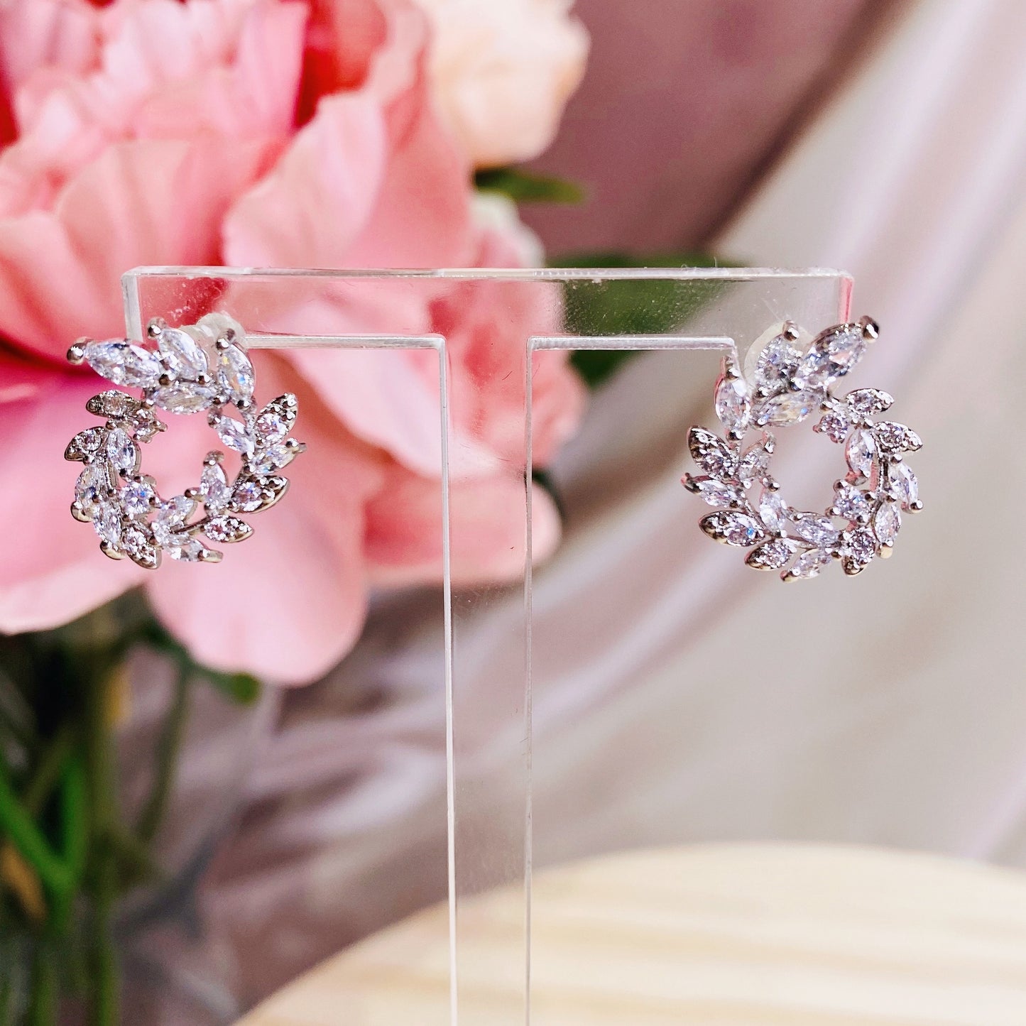 #06538101 Cubic Zirconia Earrings 17mm*15mm