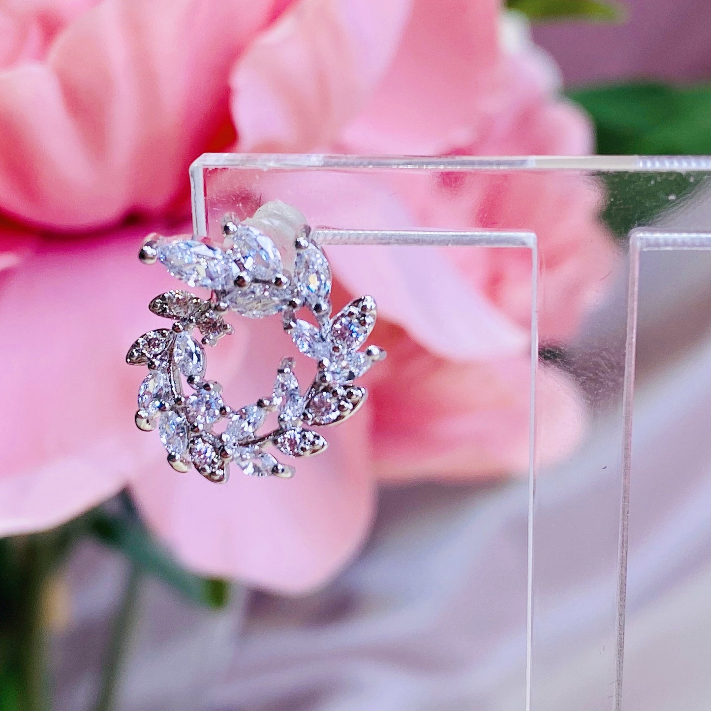 #06538101 Cubic Zirconia Earrings 17mm*15mm