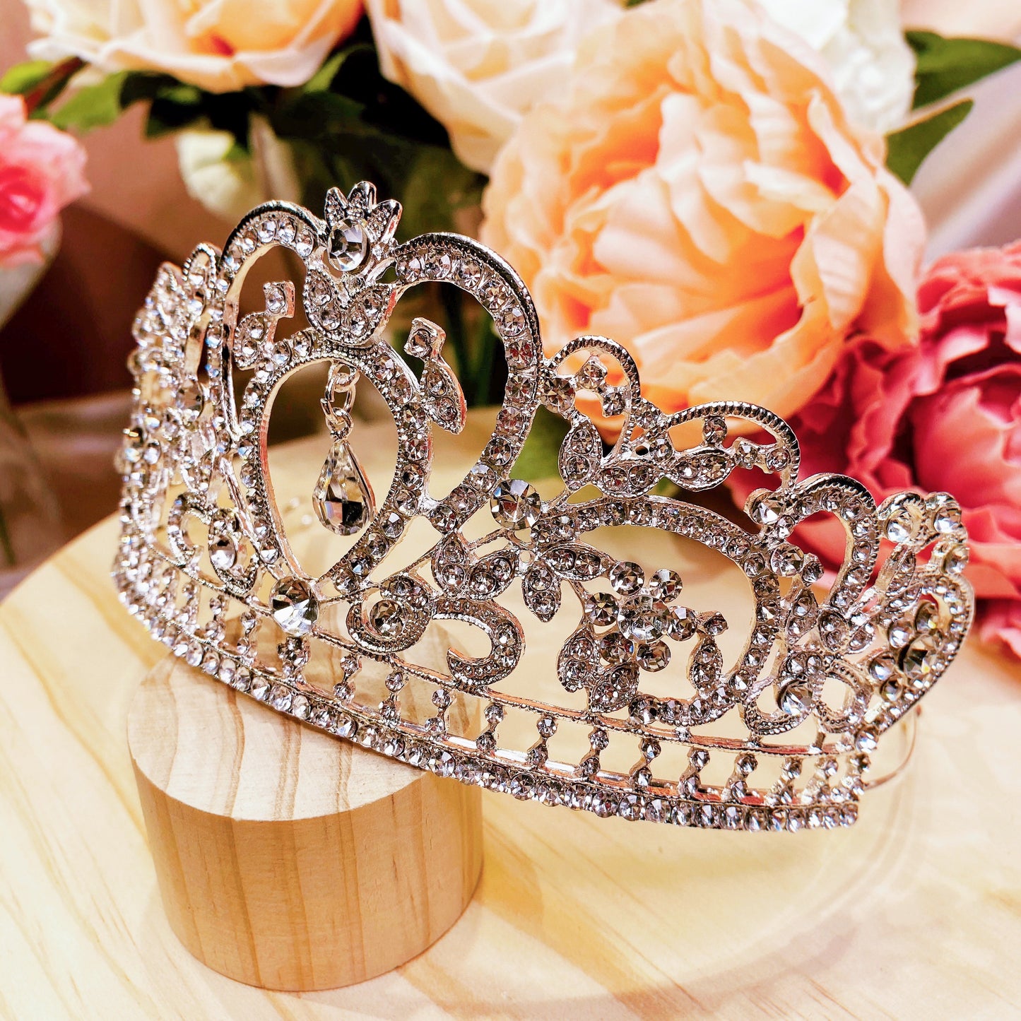 #04438026 Rhinestones Tiara (Golden, Silver)