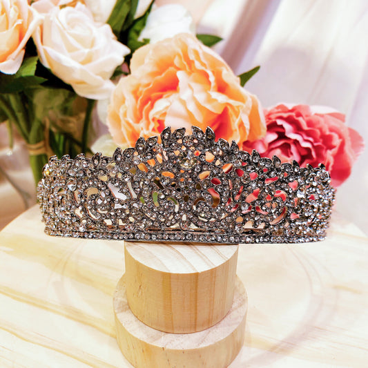 #04438027 Rhinestones Tiara (Silver, Golden）