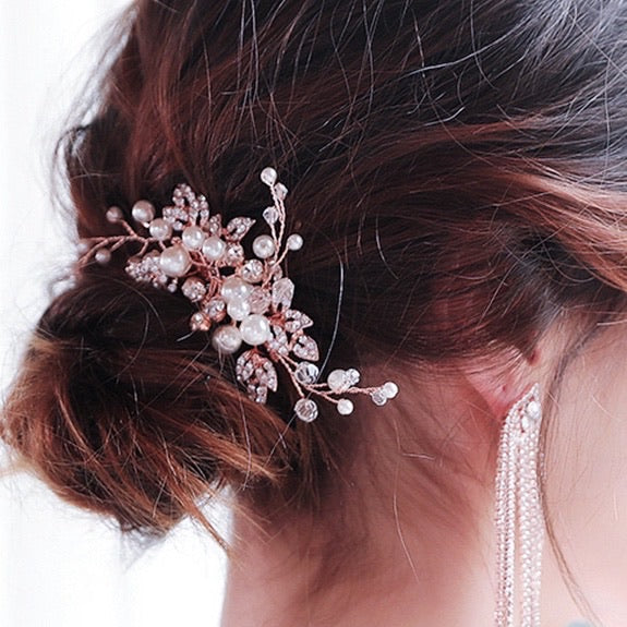 #03419037  Rose Gold Hair Comb