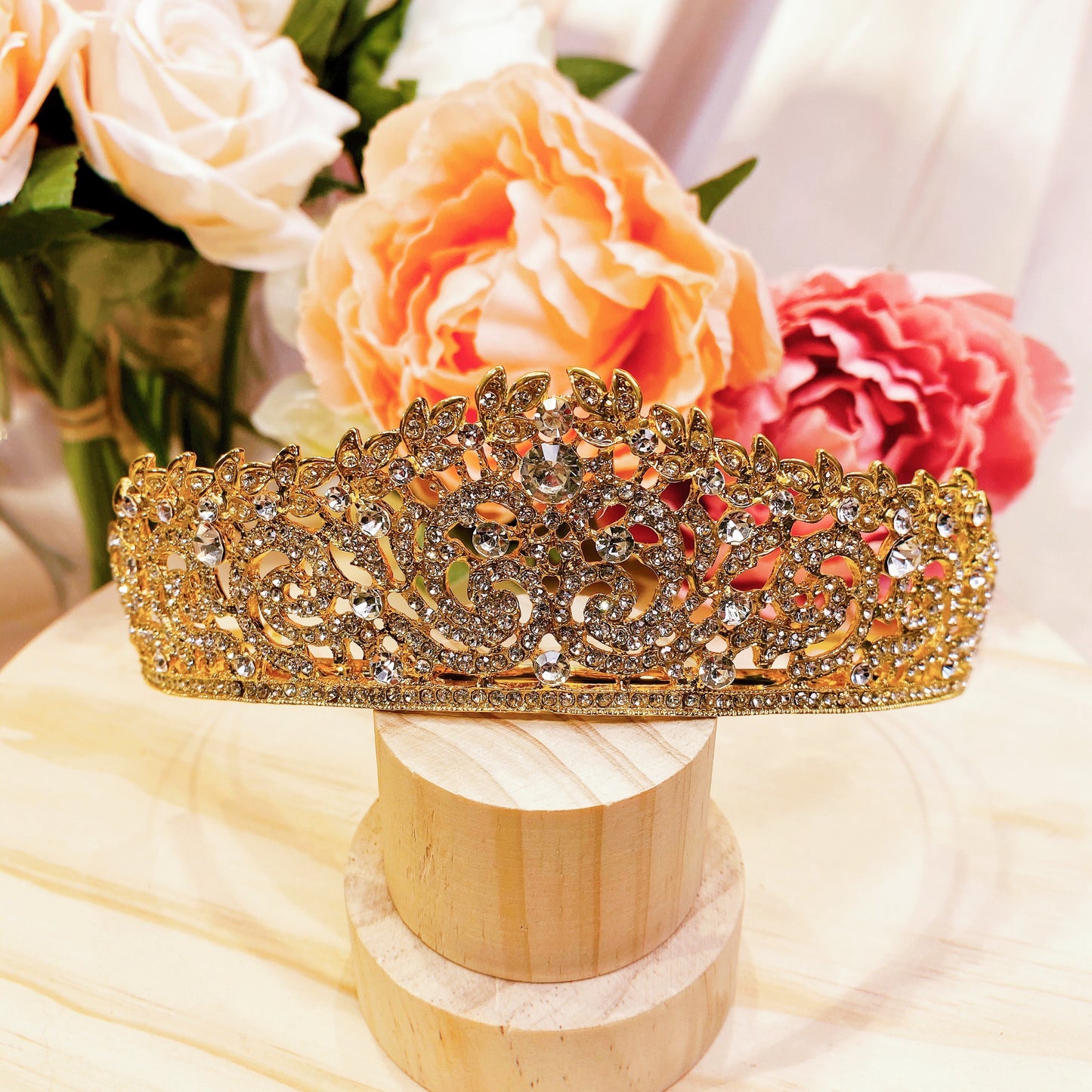 #04438027 Rhinestones Tiara (Silver, Golden)