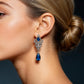 Boucles d'oreilles pendantes vintage intemporelles en oxyde de zirconium