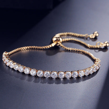 Bracelet glamour en zircon cubique | Une élégance étincelante pour toutes les occasions