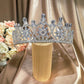 #25419013 Bridal Tiara with Cubic Zirconia Stones Make a Statement on Your Wedding Day
