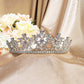 #20419011 Élégant diadème de mariée en oxyde de zirconium | Parfait pour votre mariage de conte de fées | Pour coiffure de mariée