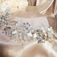 Luxe Rhinestone & Pearl Leaf Bridal Headpiece | Intricate Sparkling Wedding Headban