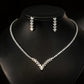 #23872028 Parure de bijoux luxueuse en oxyde de zirconium (Réapprovisionnement après le 15 juin)