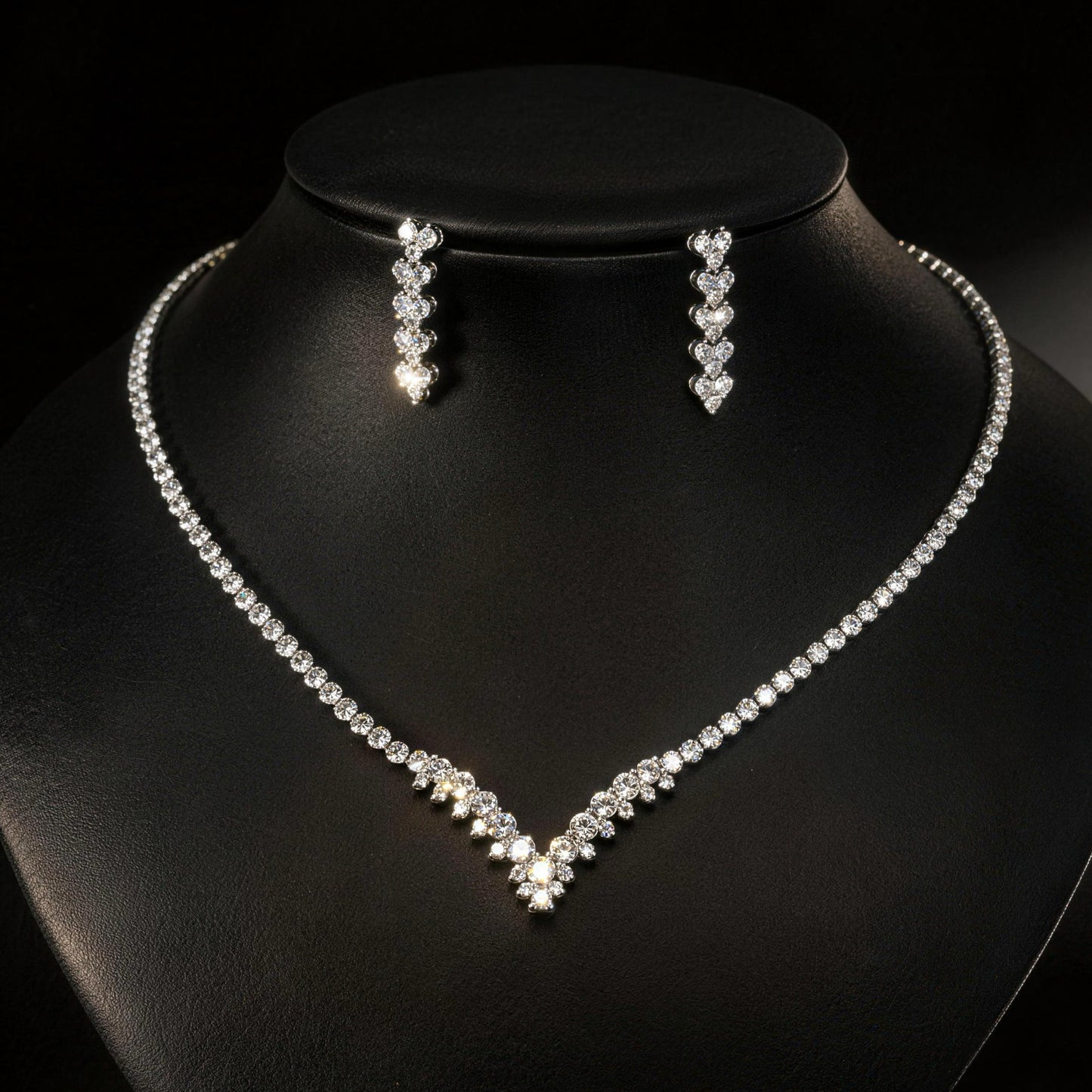 #23872028 Luxurious Cubic Zirconia Jewelry Set (Restock coming after 15th of June)