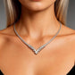 #23872028 Parure de bijoux luxueuse en oxyde de zirconium (Réapprovisionnement après le 15 juin)