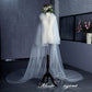 #05308009 3*3.5 Meters Two-Tier Cathedral Bridal Veils with Comb