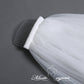 #19308005  3*3 Meters One-Tier Sequins Lace Edge Cathedral Bridal Veils Bridal Veils with Comb