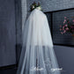 #05308009 3*3.5 Meters Two-Tier Cathedral Bridal Veils with Comb