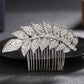 #04448209 Strass, Alliage Feuilles Design Peigne