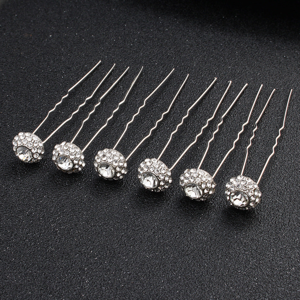 #05448187 Rhinestones Hairpins available color Sliver, Rose gold, Gold (Set for 6)