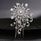 # 02428069 Peigne à cheveux en alliage de strass pour femme vintage exquise