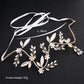 #06419024 Golden Rhinestone Headband with Flowers