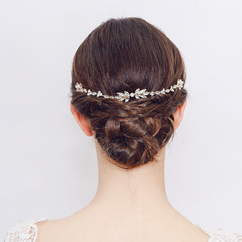 #03418186  Crystal Bridal Headband with Comb