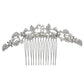 #04428063 Élégants peignes et barrettes en alliage de strass incurvés