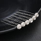 #05448187 Épingles à cheveux avec strass couleur disponible Argent, Or rose, Or (Set pour 6)