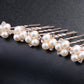 #02448211 Rhinestones Alloy Hairpins Available in Color Sliver, Rose Gold  ( Set for 6)