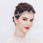 #09418200 Golden Color Rhinestone, Imitation Pearls, Alloy Headband