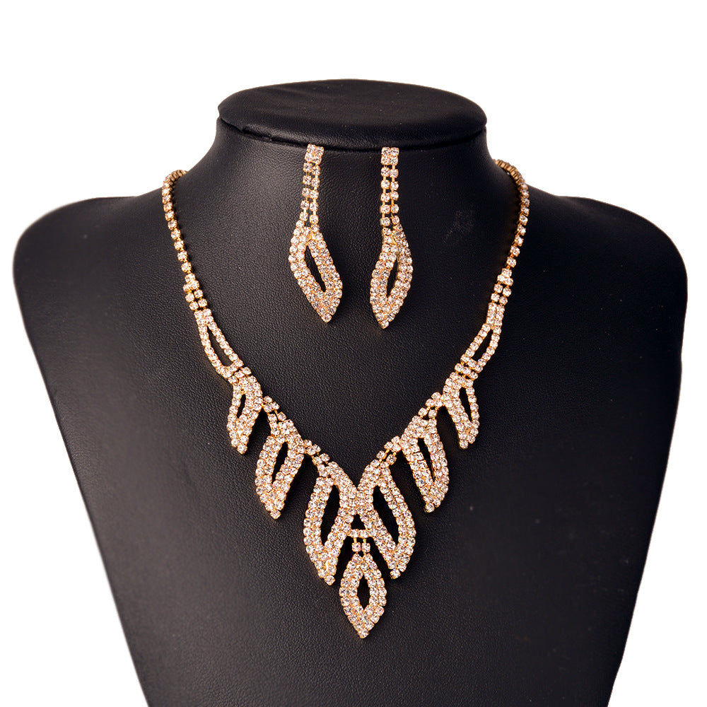 #03518091 Ladies' Alloy/ Rhinestones Golden Jewelry Sets