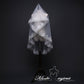 #07308010 One-Tier Lace Trimming Edge Elbow Bridal Veils