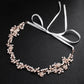 #06418077 Floral Crystal Headbands with Imitation Pearls