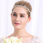 #06417214 Leaf shape Golden Rhinestone/Alloy Headband