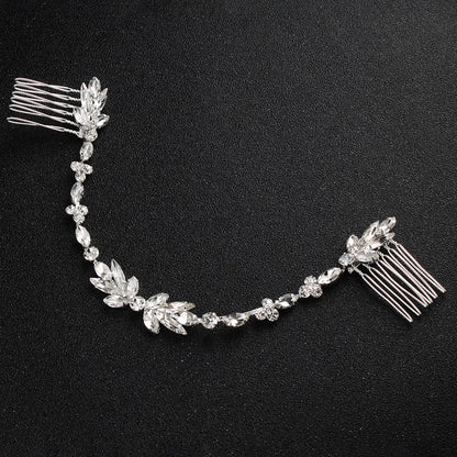 Bandeau de mariée en cristal avec peigne #03418186