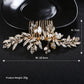 # 04448078 Peignes et barrettes en alliage doré avec strass
