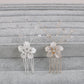 #03418225 Peignes &amp; Barrettes Fleur Élégant Strass/Alliage (vente pour 1 pièce)