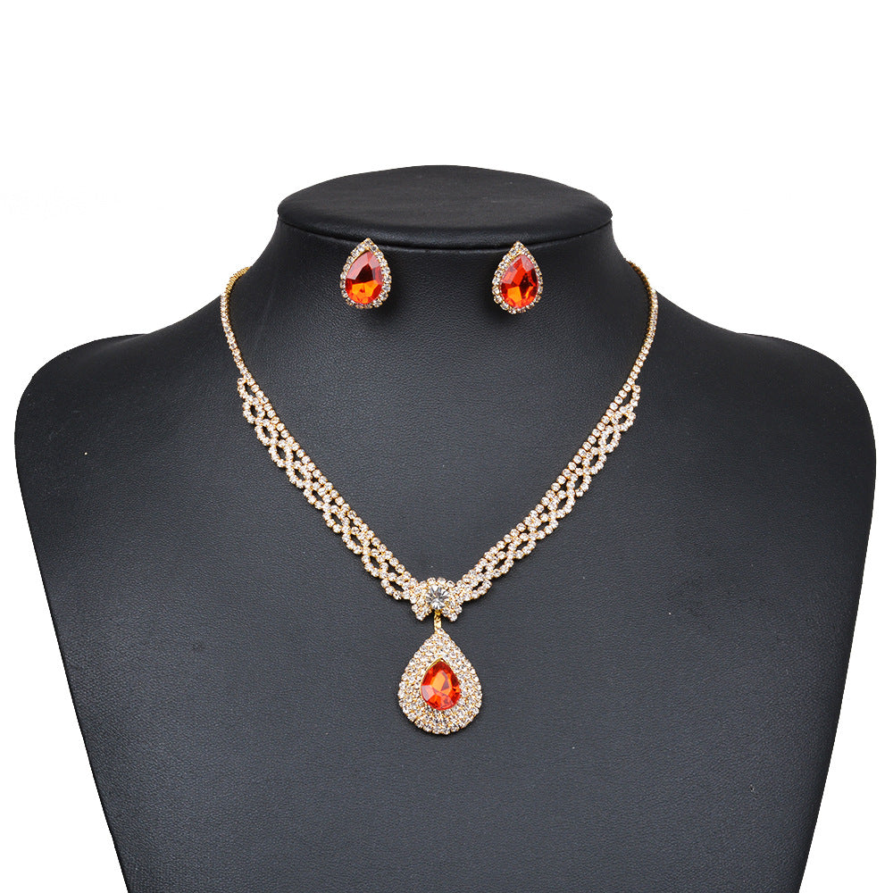 #02518092 Vintage Alloy/Rhinestones Ladies' Jewelry Sets