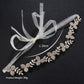 #06417214 Leaf shape Golden Rhinestone/Alloy Headband