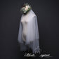 #04308011 Two-Tier Pencil Edge Elbow Bridal Veils